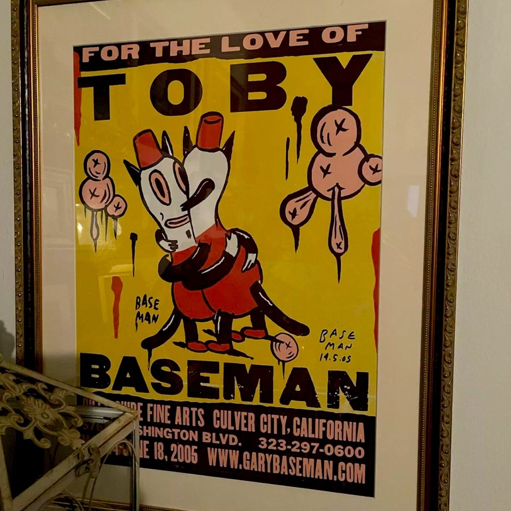 Gary Baseman “For the Love of Toby” Rare signed print